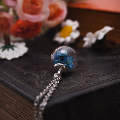 Real Dried Flower Necklace