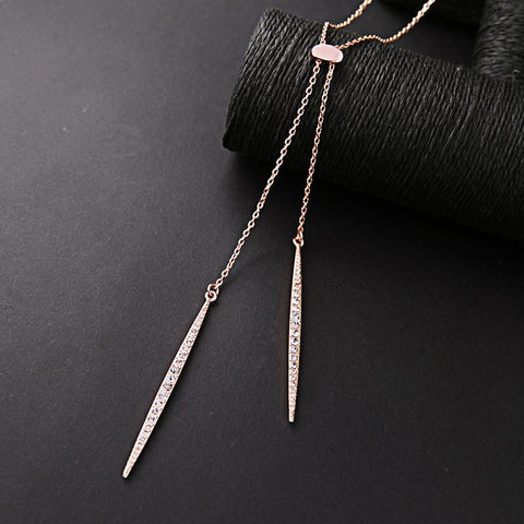 Gold/Silver/Rose Gold Color Alloy Long Necklace