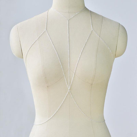 Gold/Silver Color Bra Body Necklace
