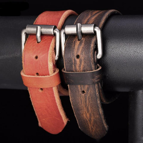 Genuine Leather Wrap Bracelet